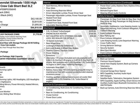Used 2023 Chevrolet Silverado 1500 High Country w/ Technology Package RWD image 6