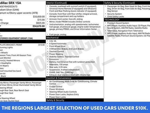 Used 2010 Cadillac SRX 2WD image 4