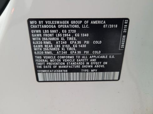 Used 2018 Volkswagen Atlas SEL Premium AWD/4WD image 33