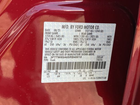 New 2025 Ford Maverick Lariat w/ Black Appearance Package image 14