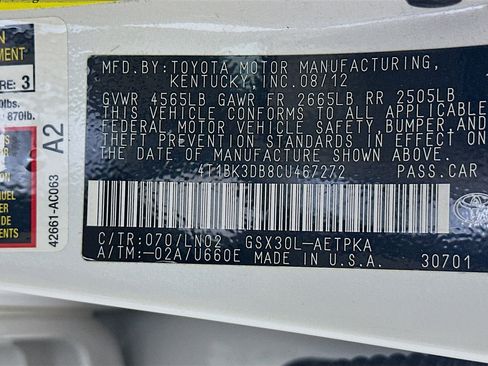 Used 2012 Toyota Avalon Limited image 12