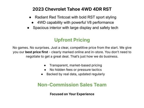 Used 2023 Chevrolet Tahoe RST w/ Luxury Package image 3
