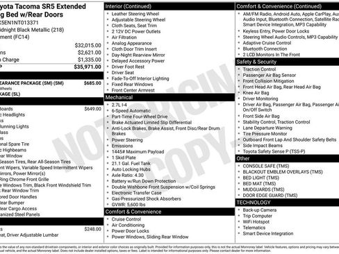 Used 2022 Toyota Tacoma SR5 w/ SR5 Appearance Package (SM) AWD/4WD image 40
