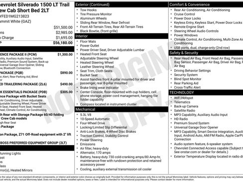 Used 2021 Chevrolet Silverado 1500 LT Trail Boss w/ Convenience Package II AWD/4WD image 41