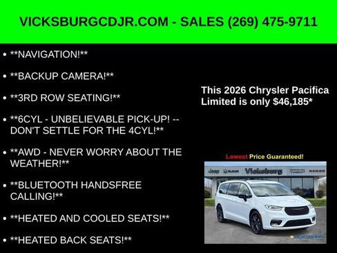 New 2026 Chrysler Pacifica Limited w/ S Appearance Package image 5
