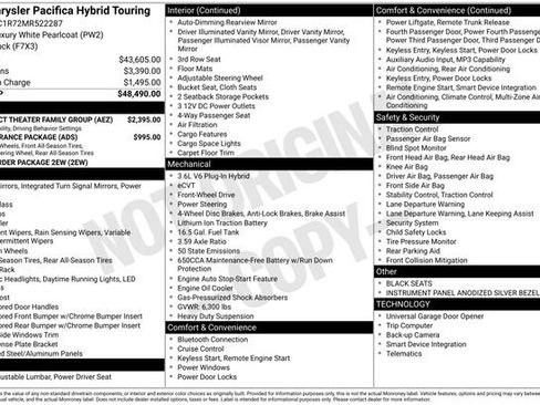 Used 2021 Chrysler Pacifica Touring w/ Uconnect Theater Family Group image 15