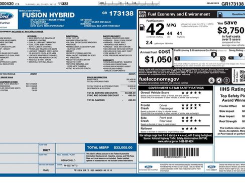 Used 2016 Ford Fusion Titanium FWD image 4