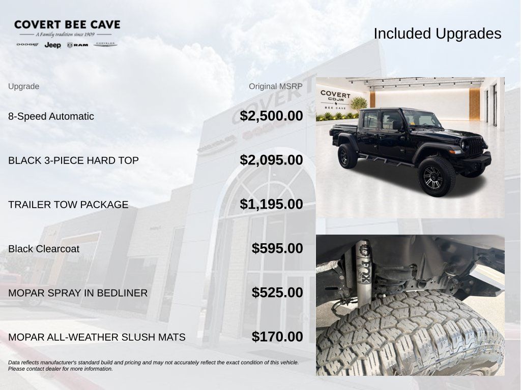 Used 2023 Jeep Gladiator Sport w/ Trailer Tow Package AWD/4WD image 8