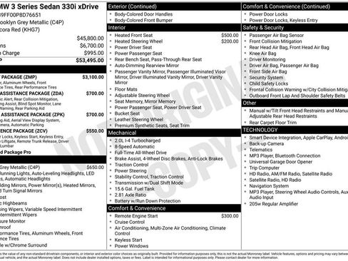 Used 2023 BMW 330i xDrive Sedan w/ M Sport Package AWD/4WD image 24