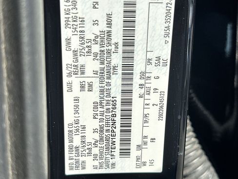 Used 2022 Ford F150 XLT w/ Equipment Group 302A High AWD/4WD image 35