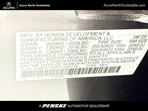 Certified 2026 Acura MDX A-Spec AWD/4WD image 36