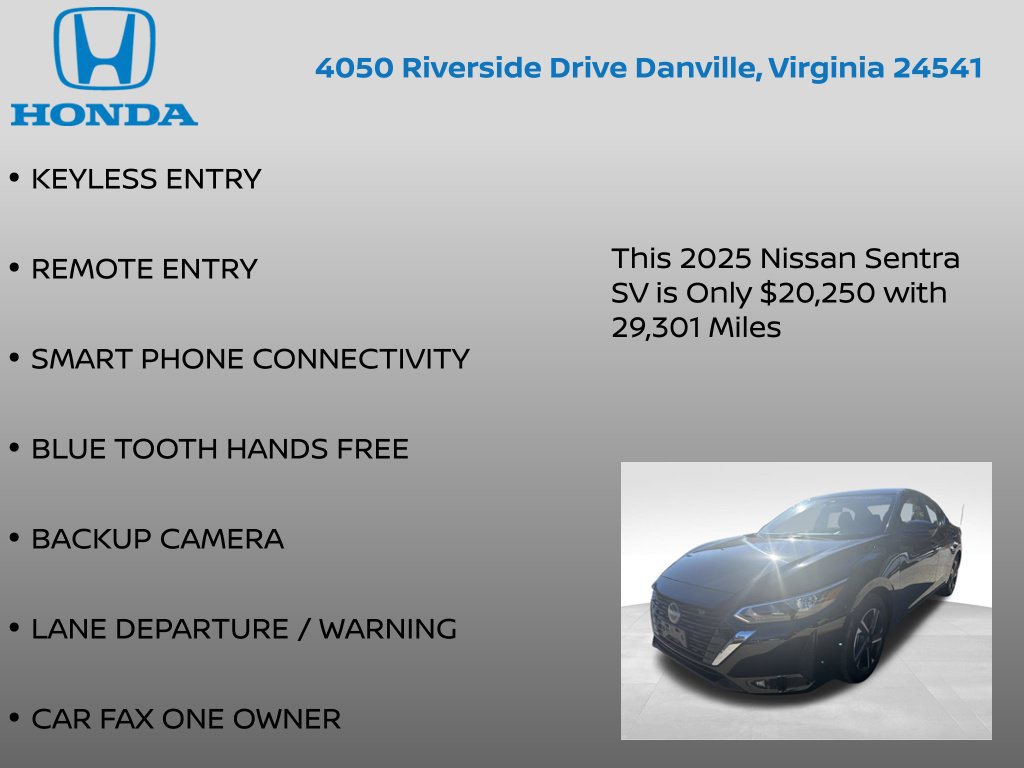 Used 2025 Nissan Sentra SV FWD image 7