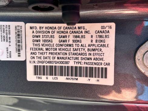 Used 2016 Honda Civic LX-P image 17