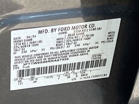 Used 2024 Ford Maverick Lariat w/ 4K Tow Package image 33