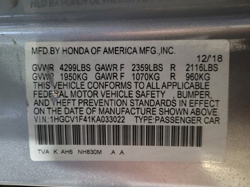 Used 2019 Honda Accord EX image 33