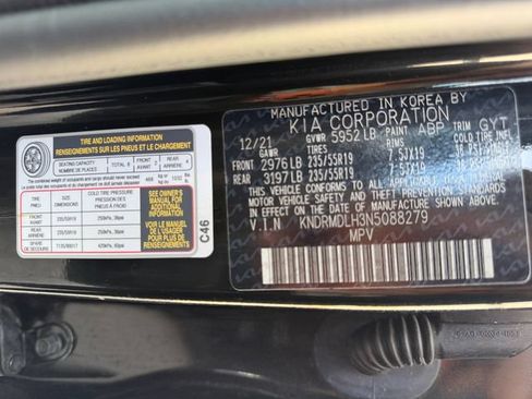 Certified 2022 Kia Sorento SX Prestige w/ Panoramic Sunroof Package AWD/4WD image 27