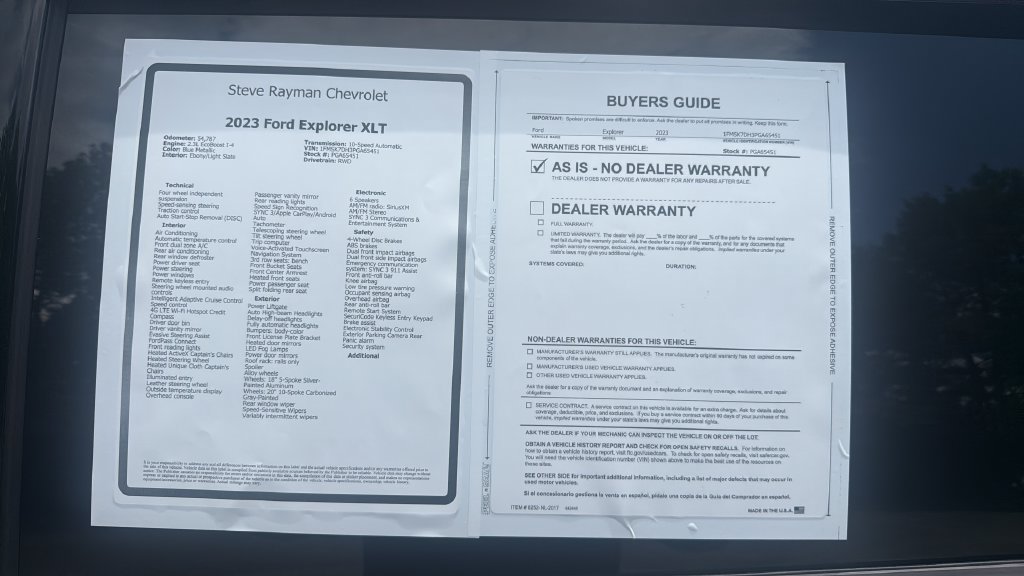 Used 2023 Ford Explorer XLT w/ Equipment Group 202A RWD image 26