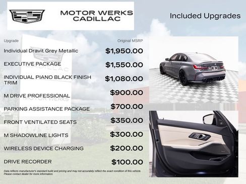 Used 2023 BMW M3 Competition w/ Executive Package AWD/4WD image 8