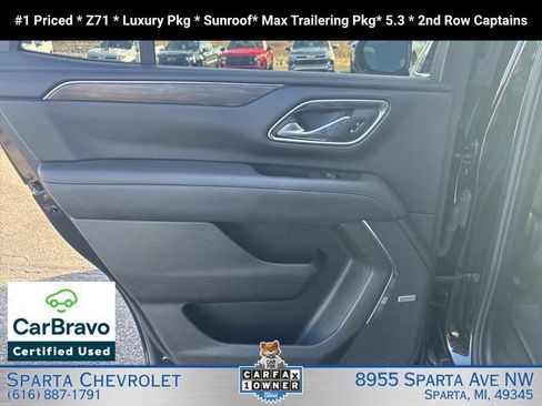 Certified 2024 Chevrolet Tahoe Z71 w/ Luxury Package AWD/4WD image 18