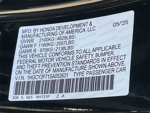 Certified 2025 Honda Accord Sport image 31