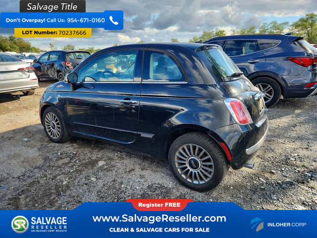 Used 2012 FIAT 500 Lounge w/ Luxury Leather Pkg FWD image 3