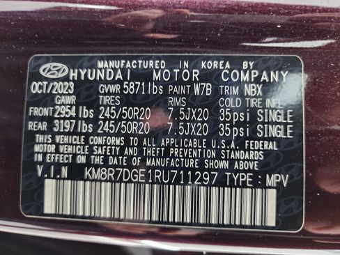 Used 2024 Hyundai Palisade Calligraphy image 61