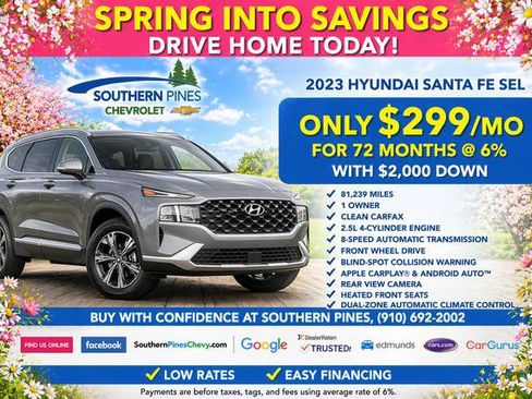 Used 2023 Hyundai Santa Fe SEL AWD/4WD image 2