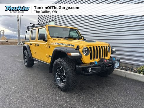 Used 2021 Jeep Wrangler Unlimited Rubicon 4xe w/ Steel Bumper Group image 1