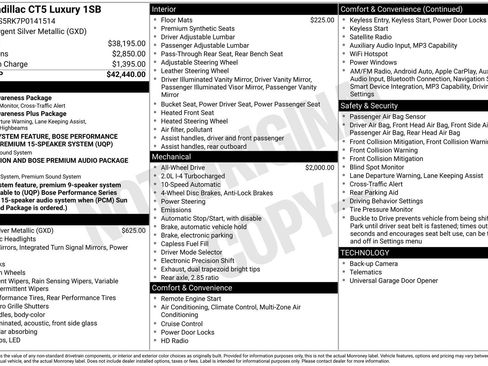 Certified 2023 Cadillac CT5 Luxury image 2