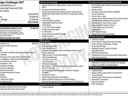 Used 2021 Dodge Challenger SXT w/ Driver Convenience Group RWD image 67