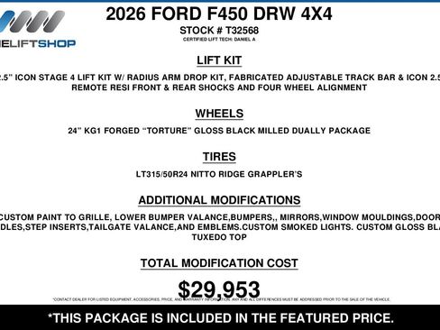 Used 2026 Ford F450 Platinum AWD/4WD image 2
