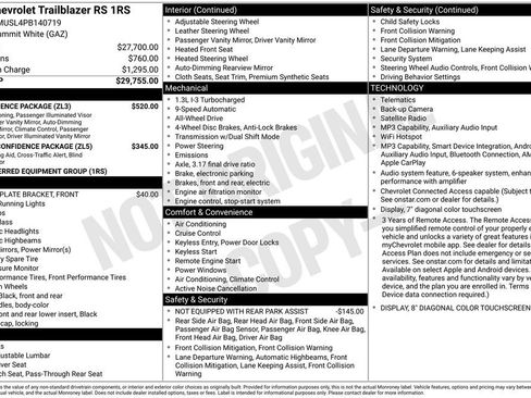 Used 2023 Chevrolet TrailBlazer RS w/ Convenience Package AWD/4WD image 9