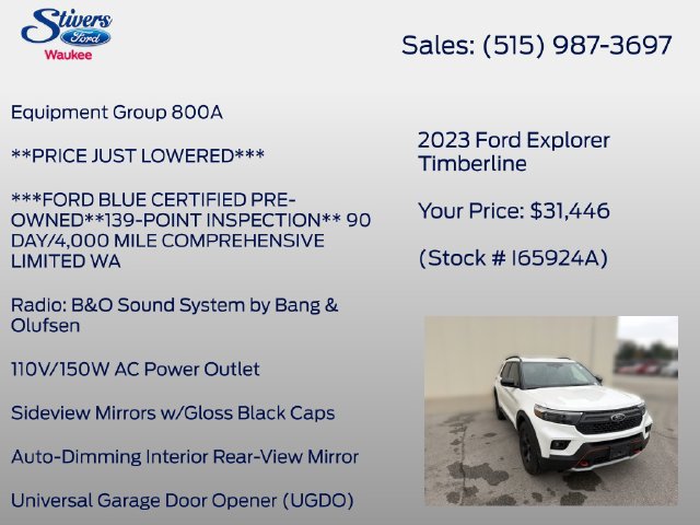 Certified 2023 Ford Explorer Timberline w/ Timberline Technology Package AWD/4WD image 16