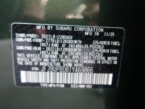 Certified 2026 Subaru Outback Premium AWD/4WD image 46