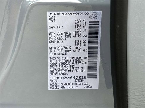 New 2025 Nissan Frontier PRO-4X w/ Pro Premium Package image 27