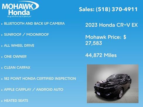 Certified 2023 Honda CR-V EX image 8