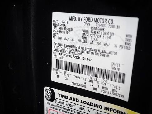 Used 2013 Ford F150 FX4 w/ Luxury Equipment Group AWD/4WD image 71