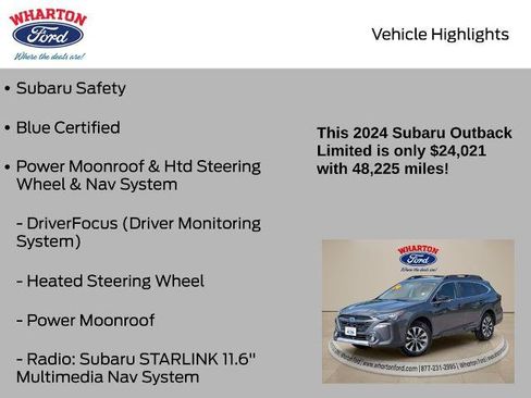 Used 2024 Subaru Outback Limited AWD/4WD image 6