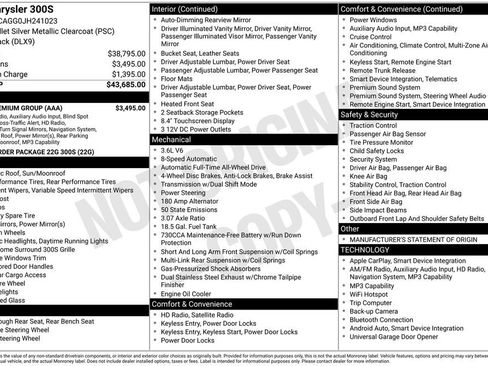 Used 2018 Chrysler 300 S w/ 300S Premium Group image 11