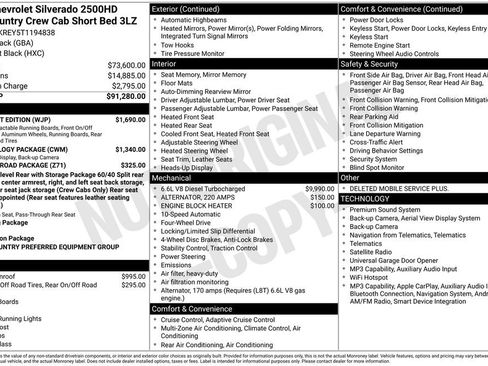 New 2026 Chevrolet Silverado 2500 High Country w/ Midnight Edition AWD/4WD image 45