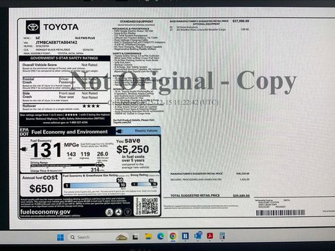 New 2026 Toyota bZ FWD image 16