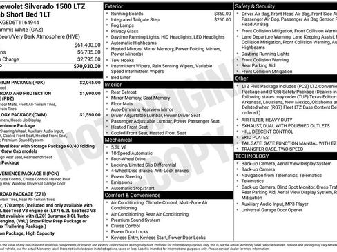 New 2026 Chevrolet Silverado 1500 LTZ w/ LTZ Premium Package AWD/4WD image 48