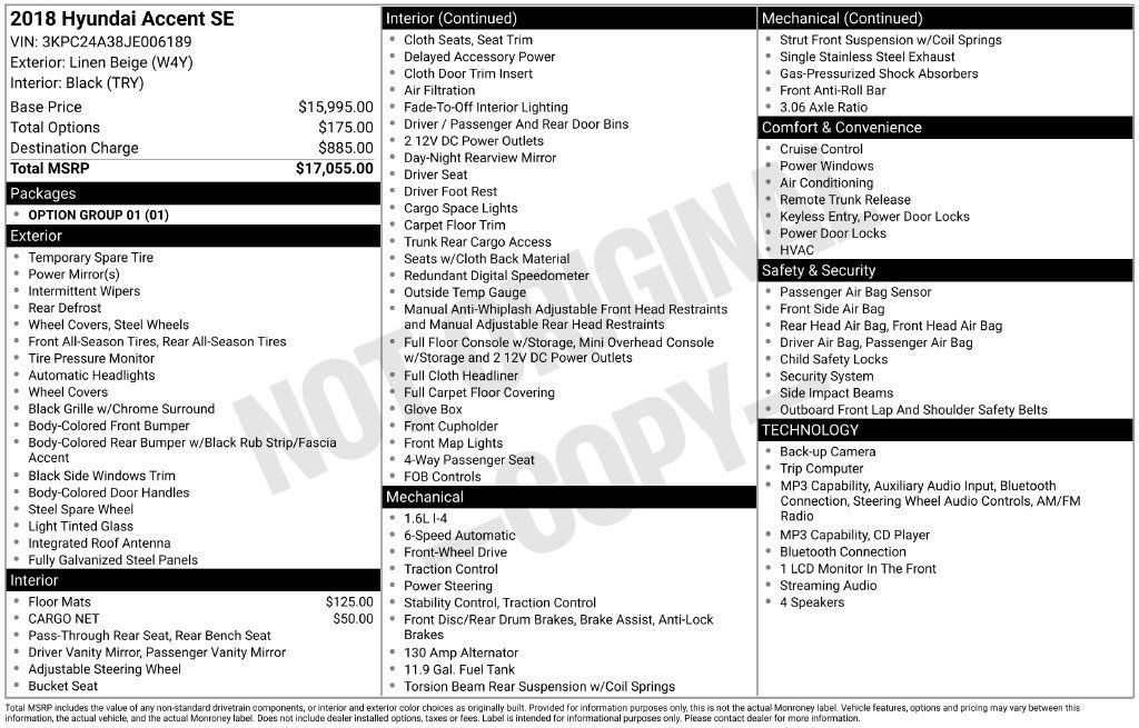 Used 2018 Hyundai Accent SE FWD image 31