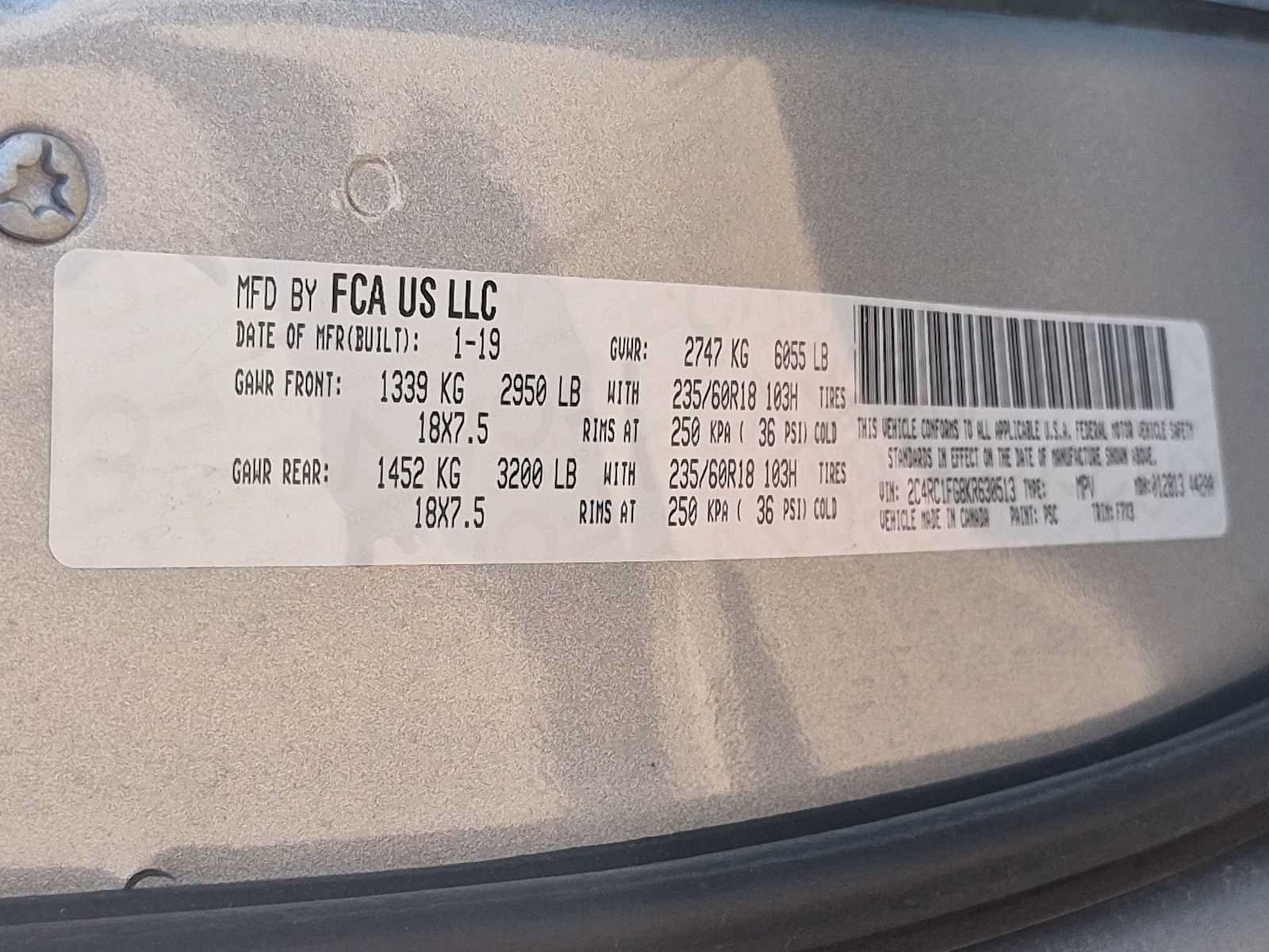 Used 2019 Chrysler Pacifica Touring Plus w/ S Appearance Package FWD image 34
