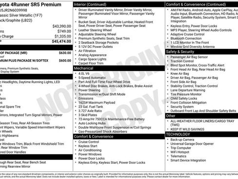 Used 2022 Toyota 4Runner SR5 Premium w/ Moonroof Package image 31