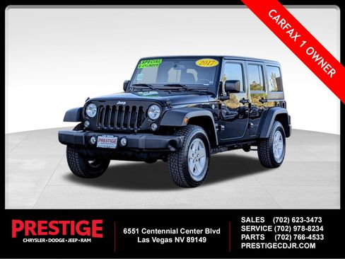 Used 2017 Jeep Wrangler Unlimited Sport w/ Quick Order Package 24S image 1