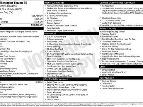 Used 2018 Volkswagen Tiguan SE FWD image 2