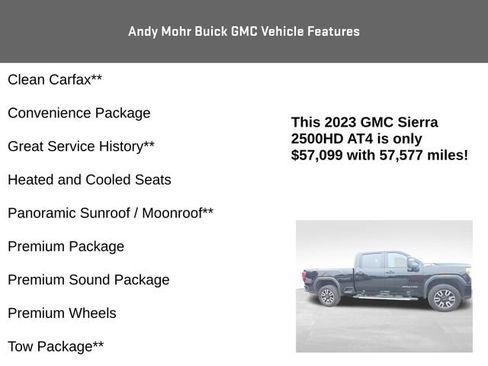 Used 2023 GMC Sierra 2500 AT4 w/ AT4 Preferred Package AWD/4WD image 8