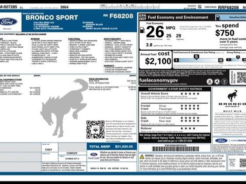 Used 2024 Ford Bronco Sport Big Bend AWD/4WD image 30