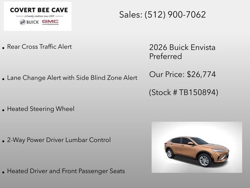 New 2026 Buick Envista Preferred w/ Convenience I Package image 18